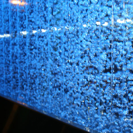 Vue rapprochée du mur de bulles - Effet lumineux - 11