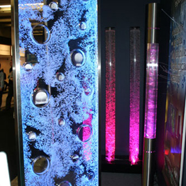 Murs de bulles dans un salon d'exposition - Effet lumineux - 19
